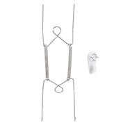 QUARKZMAN Accroche-Assiettes 8 Pouces en Acier Inoxydable Invisible | avec crochet Décoratifs et Protecteurs pour Assiettes et Œuvres d'Art