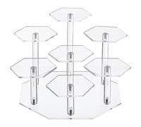 QUARKZMAN Acrylique Présentoir Support pour Figurines, 7 Étage Transparent Acrylique contremarche Collectables Affichage Chevalet pour Cupcake, Dessert, et Action Chiffres Collection