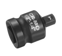 QUARKZMAN Adaptateur De Douille À Choc 1/2" Femelle Vers 1/4" Mâle Réducteur D'Entraînement Carré Standard SAE Acier CR-MO Convertisseur Clé À Choc Cliquet Barre De Rupture Conversion, Noir