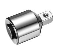 QUARKZMAN Adaptateur De Douille À Choc 3/4" Femelle Vers 1/2" Mâle Réducteur D'Entraînement Carré Standard SAE Convertisseur Cliquet À Choc Clé À Choc Barre De Rupture Conversion, Argent