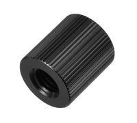 QUARKZMAN Adaptateur de support de micro filetage femelle 1/4 pouce à femelle M8 en alliage d'aluminium pour support de micro trépied, noir, 1 pc