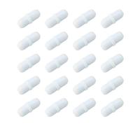 QUARKZMAN Agitateur Magnétique à Barreau d'Agitation Magnétique 15Mm/0,59" en Forme de Cylindre Avec Revêtement en Ptfe Aimant Blanc pour Laboratoire Lot de 20 Pièces