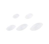 QUARKZMAN Agitateur Magnétique Barre De Mélange Barre D'Agitation 6/10/15/20/25mm Forme Olive Revêtement PTFE Aimant Blanc Pour Laboratoire 5Pcs