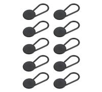 QUARKZMAN Agrandisseurs de Boutons pour Jeans, 10 Pièces de 18mm - Agrandisseur de Bouton de Pantalon Flexible, Extension Instantanée de la Taille de Pantalon Sans Couture (Noir)