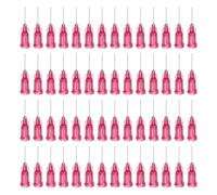 QUARKZMAN Aiguille industrielle à bout rond 25G 1/2 pouce de longueur avec connecteur à vis de verrouillage Luer, Aiguille de distribution pour pistolet à colle liquide, 100 pièces (rouge)