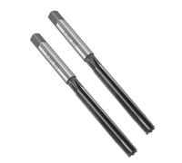 QUARKZMAN Alésoir à mandrin 3/8" H7 en acier rapide Alésoir de tour 6 cannelures droites Outil de fraisage à queue droite pour le métal et le bois Alésage 2 pièces