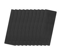 QUARKZMAN Aluminium vide Tags, 80 x 30 x 0.5mm Rectangle Gravure Ebauches Carte avec 2 Trou pour Machine Plaque Signalétique DIY Étiquetter Étiquette, 10pcs (Noir)