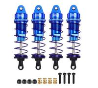 QUARKZMAN Amortisseur RC 1/12 1/10 85mm Filetage Aluminium Avant Arrière Amortisseur Damper Ensemble Assemblé pour 1/12 1/10 RC Car Crawler Racing Truck, Bleu