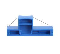 QUARKZMAN Angle Coupe Argile Outil Fil Biseau Coupe Argile Coupe Outil Plastique Céramique Fil Coupeurs Petit Coupeur pour Poterie Céramique, Sculpture, Bleu 2.75 x 1.10 x 0.59 pouce