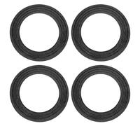 QUARKZMAN Anneau de Bordure en Tissu 165mm 104x157mm Noir 4 Pièces | Bagues de haut-parleur de graves perforées, pièces de rechange pour réparation de haut-parleur ou bricolage