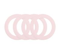 QUARKZMAN Anneau Magnétique Autocollant, 4Pcs Kit De Conversion Universel en Cuir pour Chargeur sans Fil pour Coque De Téléphone Chargeur sans Fil (Rose)