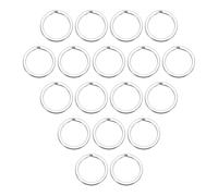 QUARKZMAN Anneaux Porte Clé Brisées 2mm Épais 30mm OD 30Pcs Anneau de Jonction Ouvert en Acier Inoxydable 304, Solide et Plat, pour Porte-Clés et Clés de Voiture