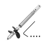 QUARKZMAN Arbre De Transmission avec Helice Et Joint D'Accouplement pour RC Boat Coupler Assemble Kit, L100mm Arbre, L25mm Manchon, D36mm Trois Helice, Fit pour 2.3 mm Moteur Arbre