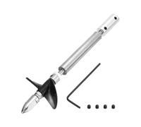 QUARKZMAN Arbre De Transmission avec Helice Et Joint D'Accouplement pour RC Boat Kit D'Assemblage, Arbre L100mm, Manchon L25mm, D36mm Deux Helices, Adapte pour Arbre Moteur 2 mm