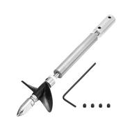 QUARKZMAN Arbre De Transmission avec Hélice Et Joint D'Accouplement pour RC Boat Kit D'Assemblage, Arbre L100mm, Manchon L25mm, D36mm Deux Hélices, Adapté pour Arbre De Moteur 4 mm