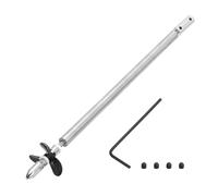 QUARKZMAN Arbre Transmission avec Helice Et Joint D'Accouplement pour RC Boat Kit D'Assemblage Coupleur, Arbre L250mm, Manchon L200mm, Helice D36mm Trois Pales, pour Arbre Moteur 2.3 Mm