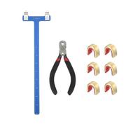QUARKZMAN Archery Bows Square T-Shape Ruler Tool Nocking Points Pliers Set 33x9mm Turning Bow String Knock Kits pour Recurve Compound Bowstrings Archery Accessories (Blue)