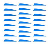 QUARKZMAN Arrow Vanes Arrow Fletching 4" Shield Shape Turkey Feathers pour Hunting DIY Shooting(Sky Blue, Pack of 25)