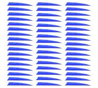 QUARKZMAN Arrow Vanes Arrow Fletching 5" Shield Shape Turkey Feathers pour Hunting DIY Shooting(Dark Blue, Pack of 50)