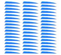QUARKZMAN Arrow Vanes Arrow Fletching 5" Shield Shape Turkey Feathers pour Hunting DIY Shooting(Sky Blue, Pack of 50)