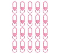 QUARKZMAN Attaches À Pince De Homard, 20Pcs 33mm - Attaches À Pivot Métalliques, Crochet À Ressort Pour Porte-Clés, Sacs À Main, Bijoux, Fabrication De Charmes, Accessoires DIY (Rose Foncé)