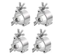 QUARKZMAN Attaches de Poutre Légère, Pince en Alliage d'Aluminium pour Tuyau d'Éclairage de Scène de 0,94 à 1,02 Pouces de Diamètre Extérieur, Charge Maximale de 15 Lb, 4 Pièces