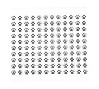 QUARKZMAN Autocollants Adhésifs Noirs 3000Pcs Empreintes de Pattes 0,39 Pouce Autocollants de Pattes de Chien pour Enfants Enseignants Adaptés aux Loisirs Créatifs et aux Fêtes
