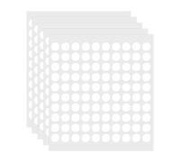 QUARKZMAN Autocollants Points Adhésifs 500 Pièces 8x8x0,5 mm | Double Face, Amovible, Pâte Adhésive Ronde, pour Artisanat Ballons, Bricolage, Art, Fournitures de Bureau, Transparent