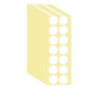 QUARKZMAN Autocollants Points Double Face 140 Pièces 30x30x0.8 mm | Adhésifs Ronds Amovibles en Pâte, pour Ballons, Artisanat, Bricolage, Art, Fournitures de Bureau, Transparent