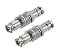 QUARKZMAN Aviation Connecteur Gx20 6 Pins 20mm Argent Mâle Femelle Fil Panneau Amarrage Connecteur pour Aviation, Grande Vitesse Train, Bateau Paquet de 2