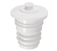 QUARKZMAN Bague d'Étanchéité pour Tuyau de Vidange avec Bouchon, Bague d'Étanchéité Silicone, Bouchon d'Étanchéité, Couvercle d'Étanchéité pour Tuyaux d'Évacuation PVC de 35-40 mm, Blanc