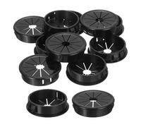 QUARKZMAN Bague d'Obturation à Pression 1,57" (40mm) de Diamètre de Montage, 10 Pièces de Bague d'Obturation Ronde en Nylon à Pression pour Divers Câbles, Tubes et Fils, Noir