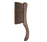 QUARKZMAN Balai À Main 13" Poils Doux Brosse À Poussière Dépoussiéreur avec Manche Courbé Et Quatre Rangées De Poils pour Car Bed Counter Sofa Furniture Clothes, Brown