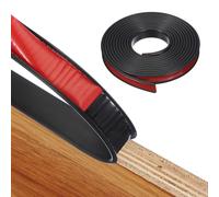 QUARKZMAN Bande de Chant en TPE en Forme de U Auto-adhésive. revêtement Flexible de 4 m x 18 mm pour protéger Les Bords de Meubles étagères armoires Tables réparation et Restauration (Noir)