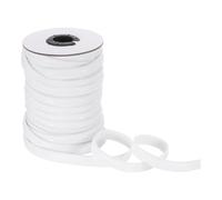 QUARKZMAN Bande Elastique Anti-Dérapante, 1cm x 18m Blanc Polyester Silicone Bande Elastique Etirable Silicone Adhérente pour Accessoires Vêtements Perruques