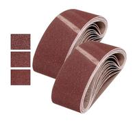 QUARKZMAN Bandes de Ponçage 76mm x 457mm 40/60/80 Grains 24 Pcs | Ceinture Abrasive, en Oxyde d'Aluminium pour Travail du Bois, Polissage Métallique, Affûteuse de Couteaux
