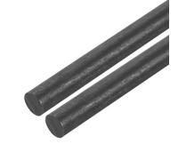 QUARKZMAN Barre de Graphite, Tige de Graphite de Mélange de Cylindre de Bâton de Carbone de 305x11mm Noire pour Électrode, Fusion, Coulée, Creusets, Lot de 2
