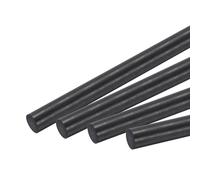 QUARKZMAN Barre en Fibre de Carbone, Tige de Carbone de 10 mm x 100 mm pour avion RC, Bricolage, Cerf-Volant, Tube d'Aile de Quadcoptère, Réparation de Bras - Lot de 4