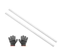 QUARKZMAN Barre Plate En Aluminium Carré, 0.24" Épaisseur 0.24" Largeur 14" Longueur Barre En Aluminium 6061 Carré Plaque Plate Avec Gants 6 x 6 x 356mm T6511 Plein Nouveau Stock D'Usine,