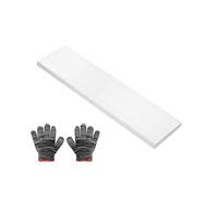 QUARKZMAN Barre Plate En Aluminium Carré, 0.39" Épaisseur 3" Largeur 10" Longueur Barre En Aluminium 6061 Carré Plaque Plate Avec Gants 10 x 75 x 254mm T6511 Plein Nouveau Stock D'Usine