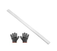 QUARKZMAN Barre Plate En Aluminium Carré, Épaisseur 0.31" Largeur 0.8" Longueur 16" Barre En Aluminium Carré 6061 Plaque Plate Avec Gants 8 x 20 x 407mm T6511 Solide Nouveau Stock D'Usine