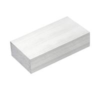 QUARKZMAN Barre Plate En Aluminium Carrée, Épaisseur De 1", Largeur De 2", Longueur De 4". Plaque Plate En Aluminium 6061, 25 X 50 X 102Mm, T6511, Neuf En Stock D'Usine.
