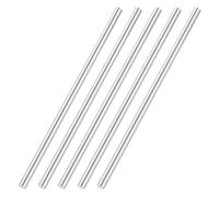QUARKZMAN Barre Ronde en Aluminium, Diamètre de 3/8 Pouce 6061 Barre Métallique Solide de 11,8 Pouces de Longueur pour Outil D'Artisanat Diy Pack de 5