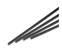 QUARKZMAN Barre Ronde Solide En Plastique ABS 4mm x 400mm Noir Pour Matériau De Modèle DIY, Fabrication De Maquette Architecturale, Table De Sable DIY, Lot De 4 Pièces