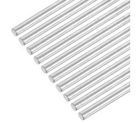 QUARKZMAN Barres Rondes en Acier Inoxydable 304, Tiges D'Arbre Solides de 3 mm X 120 mm pour Modèles de Voitures, Hélicoptères et Avions À Construire Soi-Même, Lot de 16