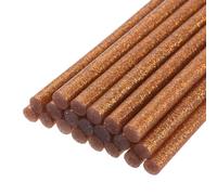 QUARKZMAN Bâtons de Colle pour Pistolet à Colle Chaude, 200mm de Long x 7mm de Diamètre, Parfait pour les Projets d'Artisanat Diy et le Scellement, Paillettes Bronze Or, 20 Pièces