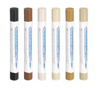 QUARKZMAN Bâtons De Remplissage En Bois 6 Couleurs Crayons De Cire Pour Réparation De Meubles Pour Noir Uni, Frêne, Transparent, Sapin Argenté, Cerisier Naturel, Noyer Doré