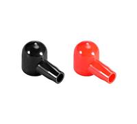 QUARKZMAN Batterie Borne Isolant Caoutchouc Protecteur Couvre x 2PCS pour 14mm Borne 6mm Câble Rouge Noir Cosse Bouchons Remplacement Outils pour Puissance Sports