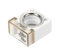 QUARKZMAN Bloc À Bornes Fusible 150A, Fusible De Batterie Marin Évalué 58V DC Et Bloc À Bornes Pour La Protection De Circuit Des Automobiles RVs Grues Navires Charge 23.5x20x12mm