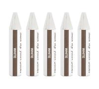 QUARKZMAN Bois Remplissage Bâton, 5 Pcs Cire Bâtons Bois Toucher Haut Marqueurs, Meubles Crayons pour Rayures Trous Fissure Tables Bureaux Bois Planchers Réparation Couverture Ups, Blanc